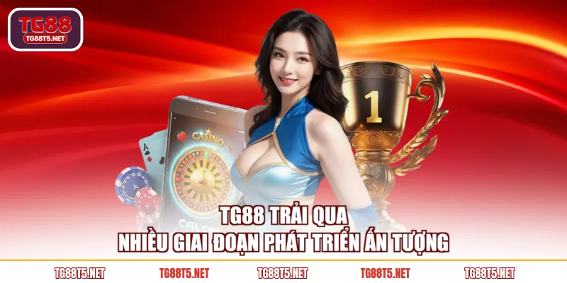 TG88 trải qua nhiều giai đoạn phát triển ấn tượng